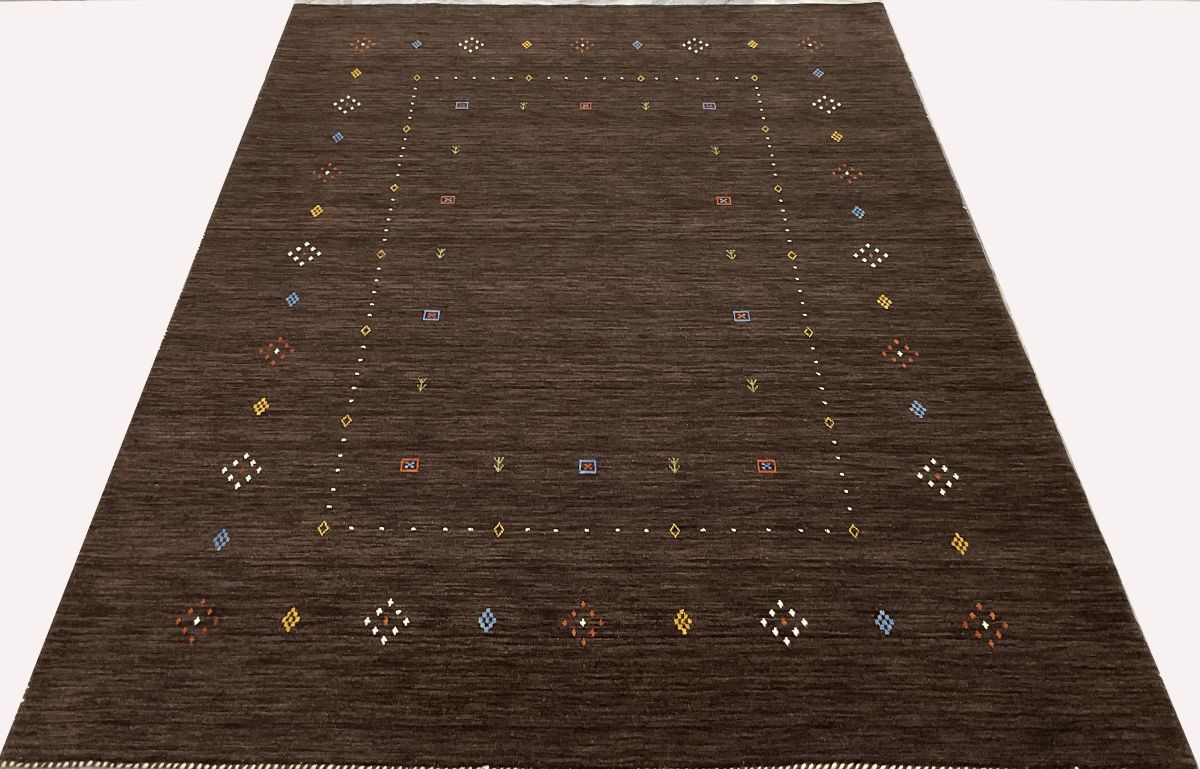 Hand-Woven Loribaft Gabbeh Rug