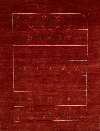 Hand-Woven Loribaft Gabbeh Rug