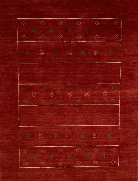 Hand-Woven Loribaft Gabbeh Rug