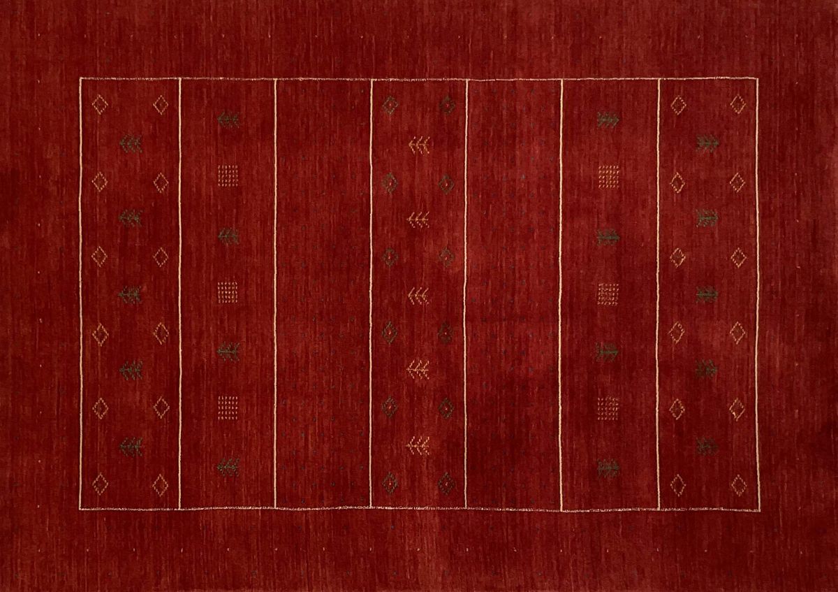 Hand-Woven Loribaft Gabbeh Rug