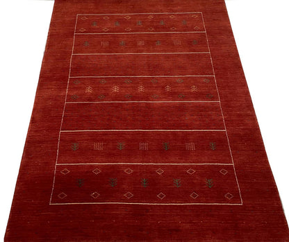 Hand-Woven Loribaft Gabbeh Rug