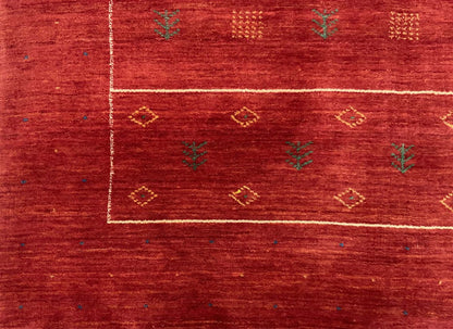 Hand-Woven Loribaft Gabbeh Rug