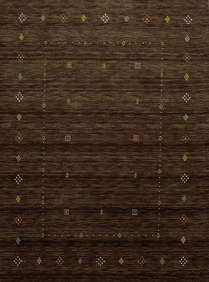 Hand-Woven Loribaft Gabbeh Rug