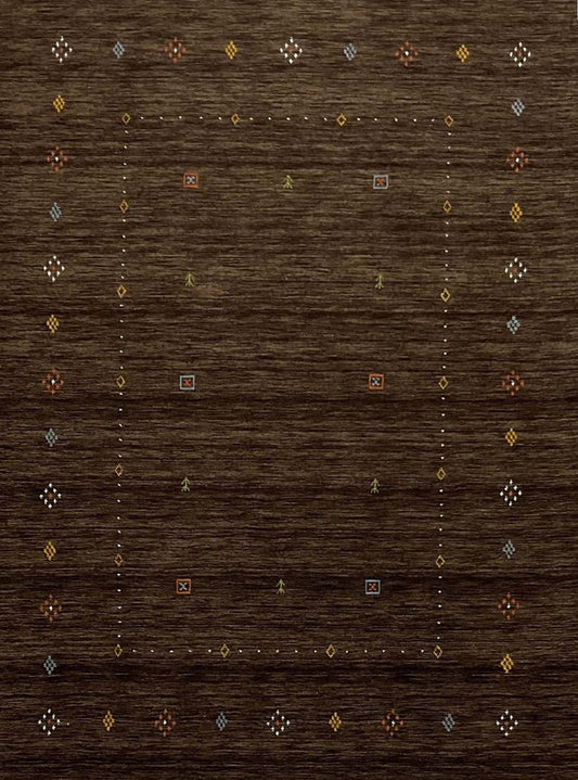 Hand-Woven Loribaft Gabbeh Rug