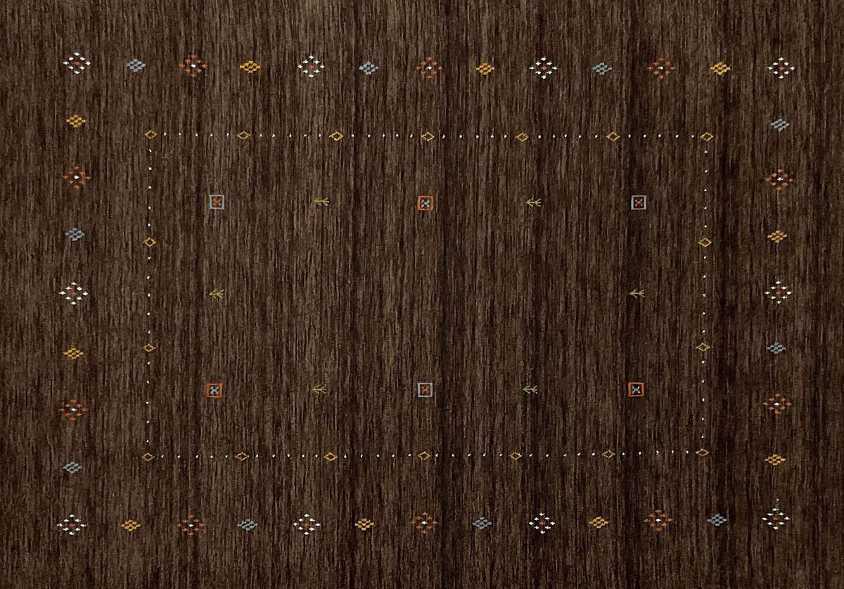 Hand-Woven Loribaft Gabbeh Rug