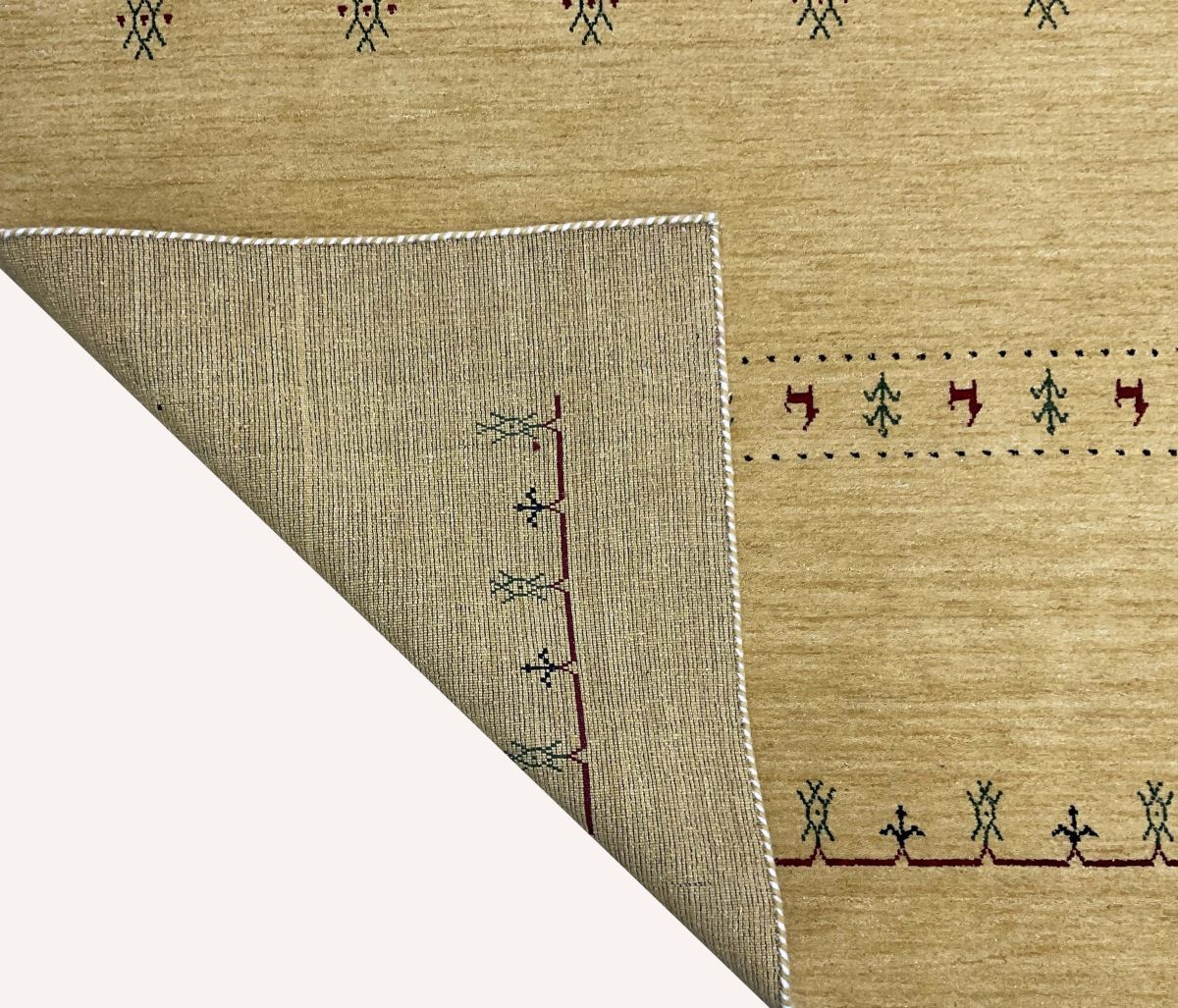 Hand-Woven Loribaft Gabbeh Rug