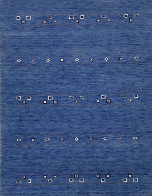Hand-Woven Loribaft Gabbeh Rug