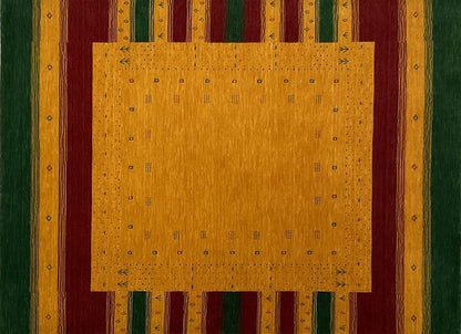 Hand-Woven Loribaft Gabbeh Rug