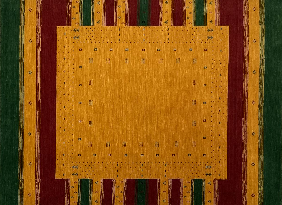 Hand-Woven Loribaft Gabbeh Rug