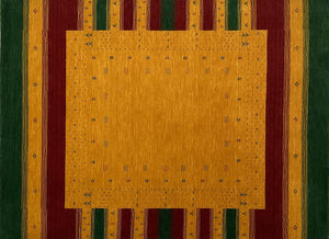 Hand-Woven Loribaft Gabbeh Rug