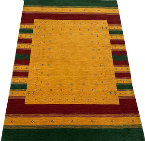 Hand-Woven Loribaft Gabbeh Rug