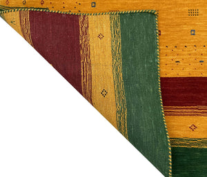 Hand-Woven Loribaft Gabbeh Rug