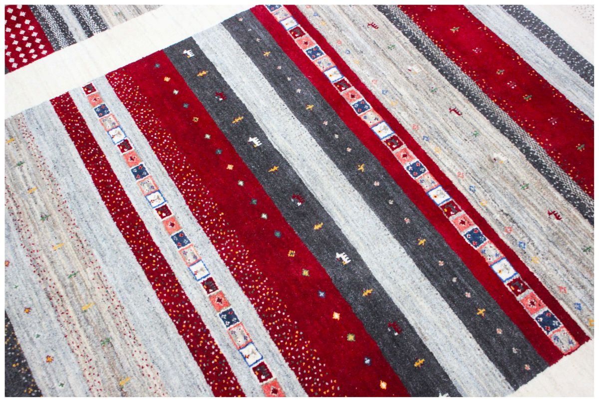 Hand-Woven Loribaft Gabbeh Carpet