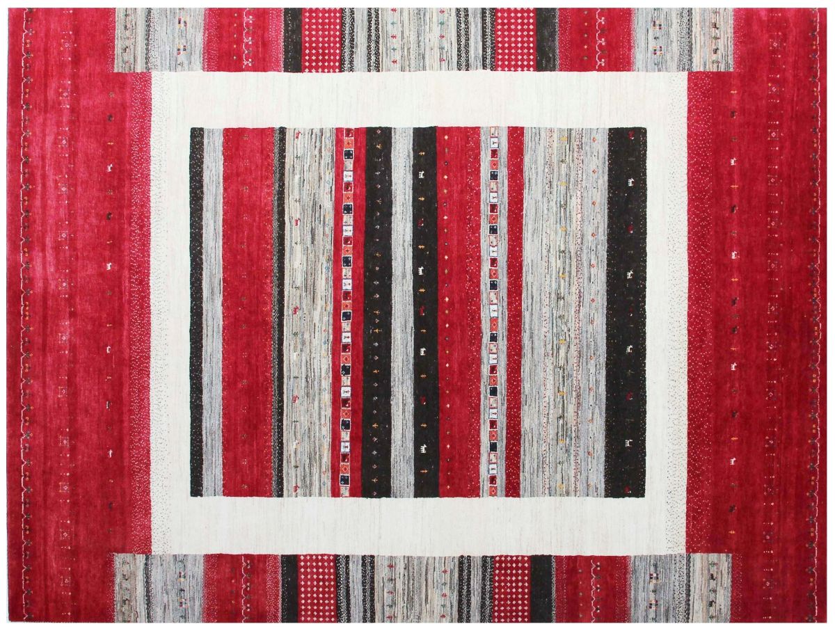 Hand-Woven Loribaft Gabbeh Carpet