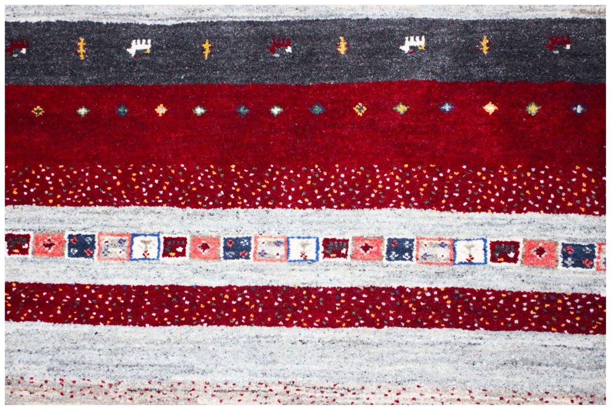 Hand-Woven Loribaft Gabbeh Carpet