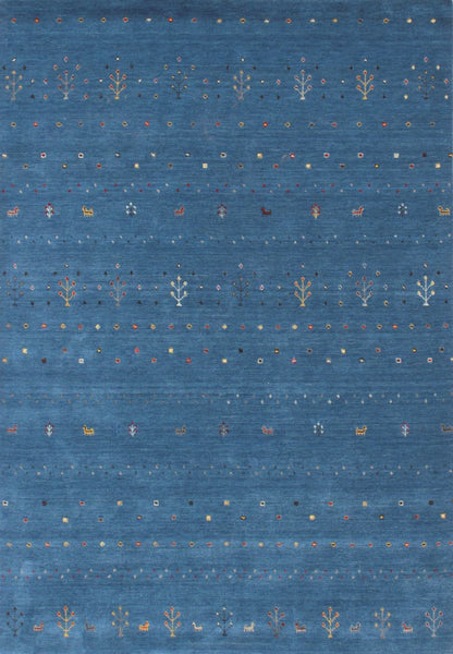 Hand-Woven Loribaft Gabbeh Rug