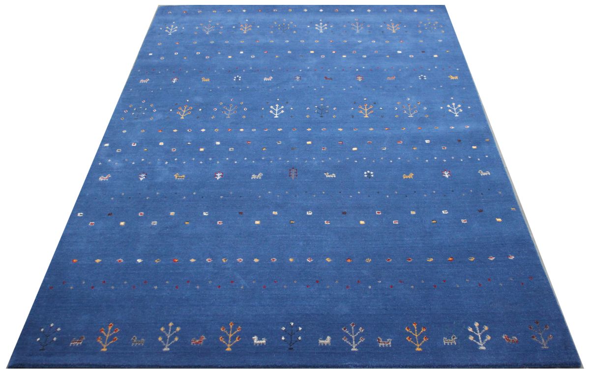 Hand-Woven Loribaft Gabbeh Rug