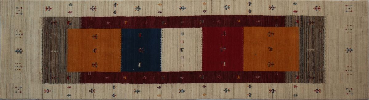 Hand-Woven Loribaft Gabbeh Runner