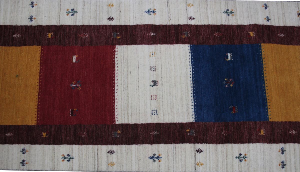 Hand-Woven Loribaft Gabbeh Runner