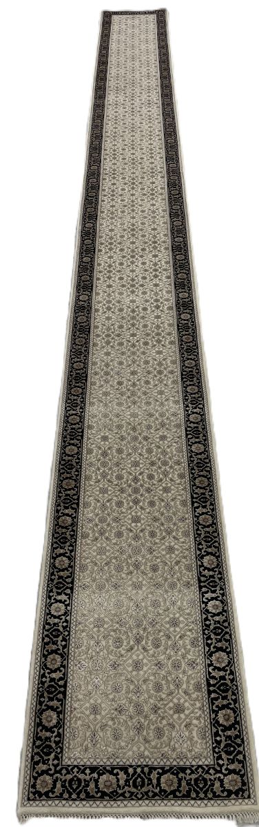 Hand-Woven Herati Design Hall Runner