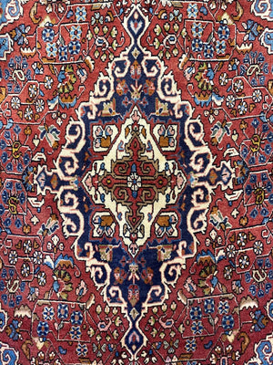 Fine Hand-Knotted Persian Jozan Carpet