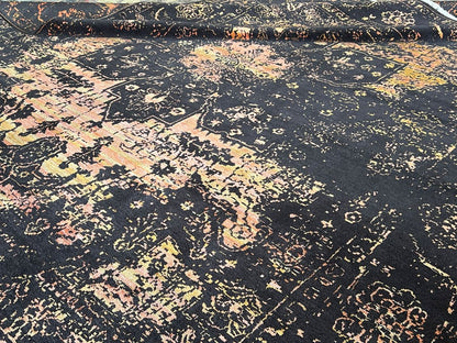 Hand-Woven Modern Transitional Heriz Design Carpet
