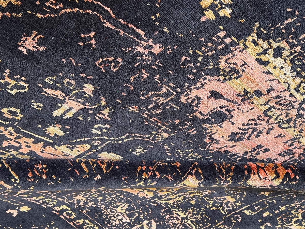 Hand-Woven Modern Transitional Heriz Design Carpet