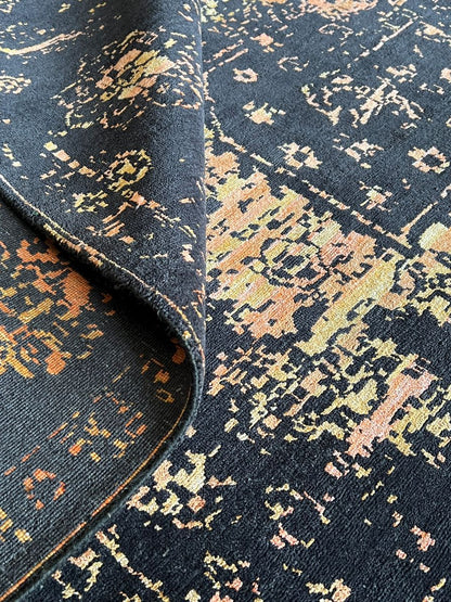 Hand-Woven Modern Transitional Heriz Design Carpet
