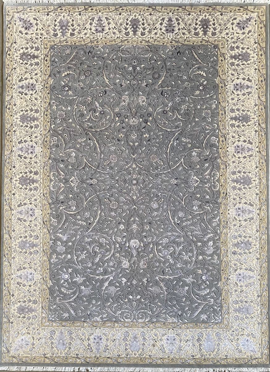 Fine Hand-Knotted Jaipur Isfahan Carpet