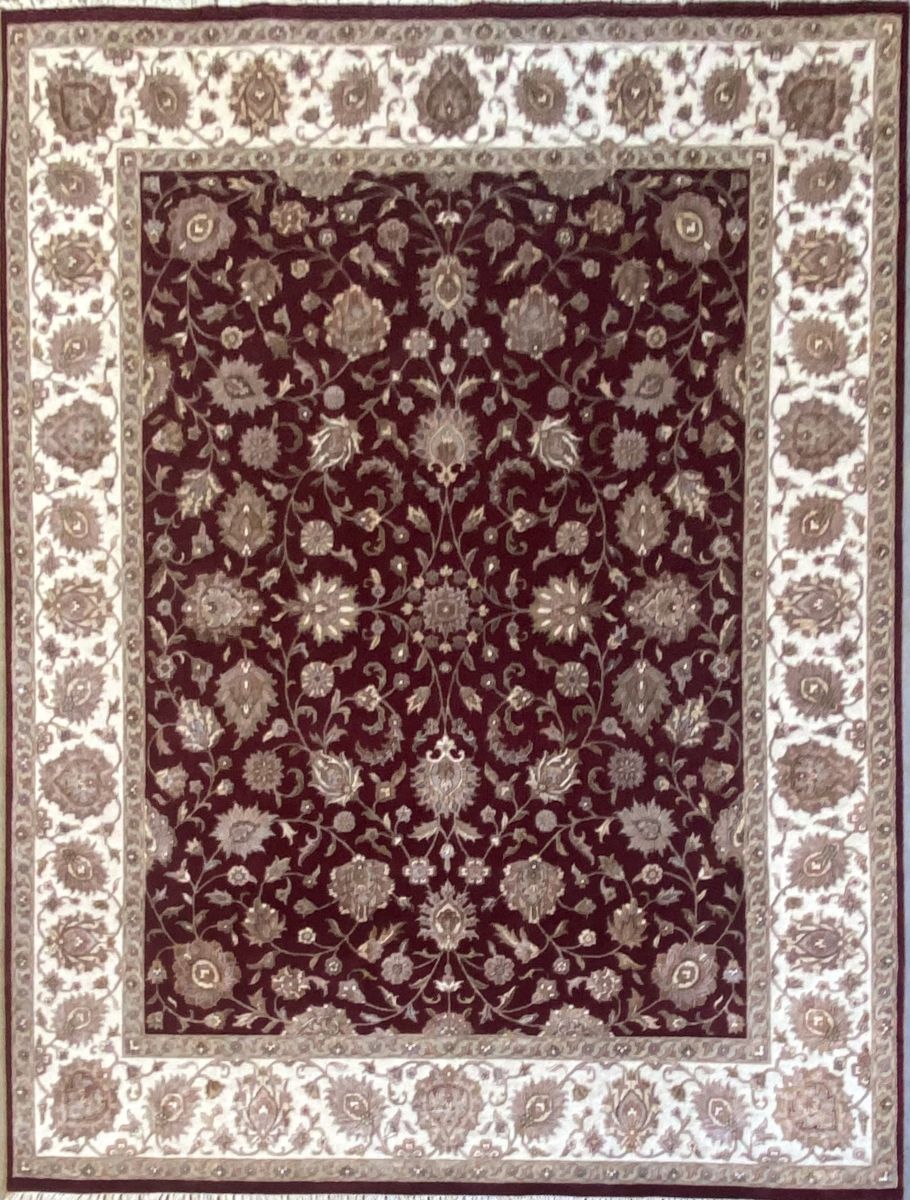 Traditional Hand-Woven Tabriz Design Rug