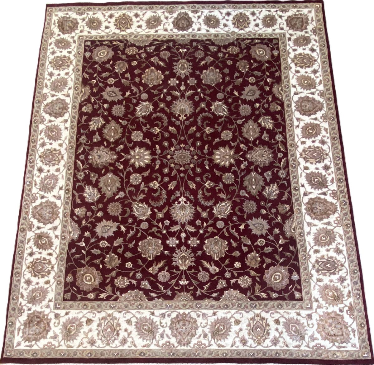 Traditional Hand-Woven Tabriz Design Rug