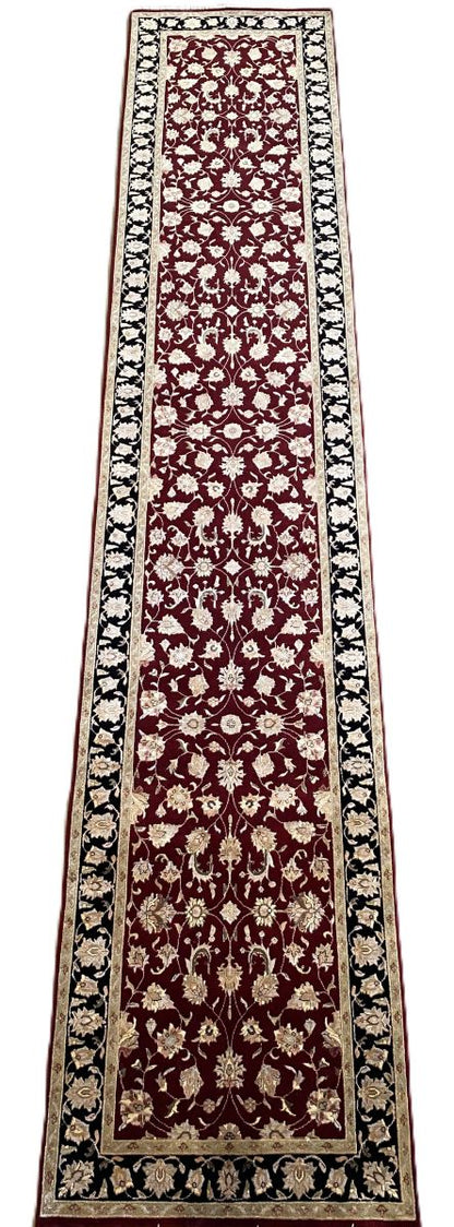 Traditional Hand-Woven Tabriz Hall Runner