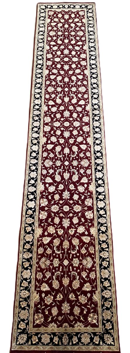 Traditional Hand-Woven Tabriz Hall Runner