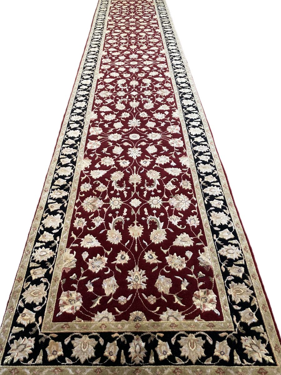 Traditional Hand-Woven Tabriz Hall Runner