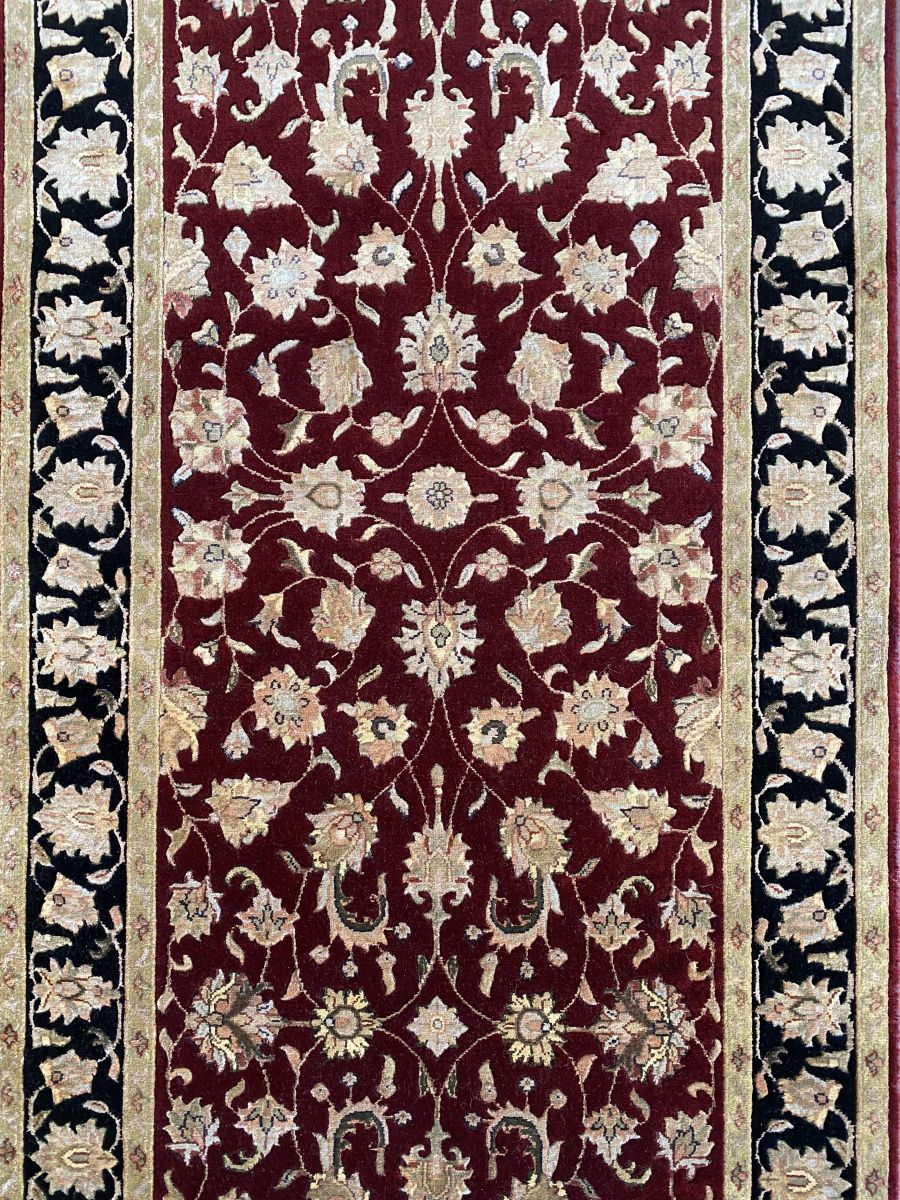 Traditional Hand-Woven Tabriz Hall Runner
