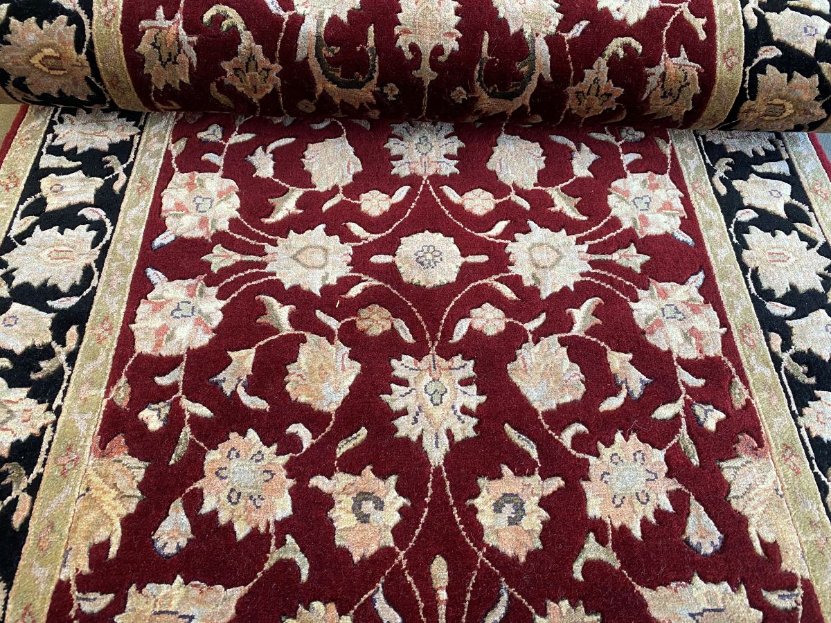 Traditional Hand-Woven Tabriz Hall Runner