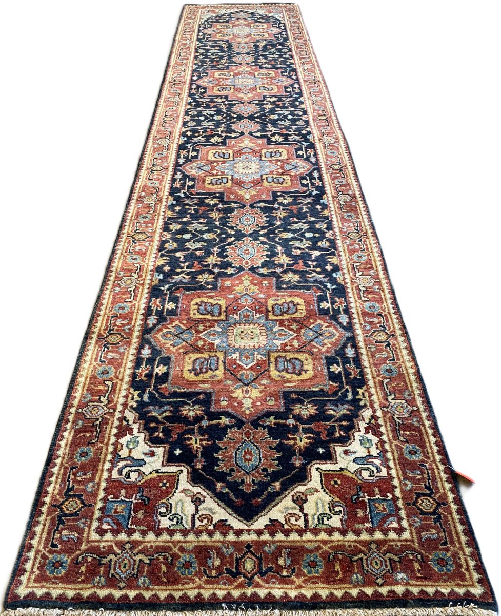 Traditional Hand-Woven Serapi Heriz Runner