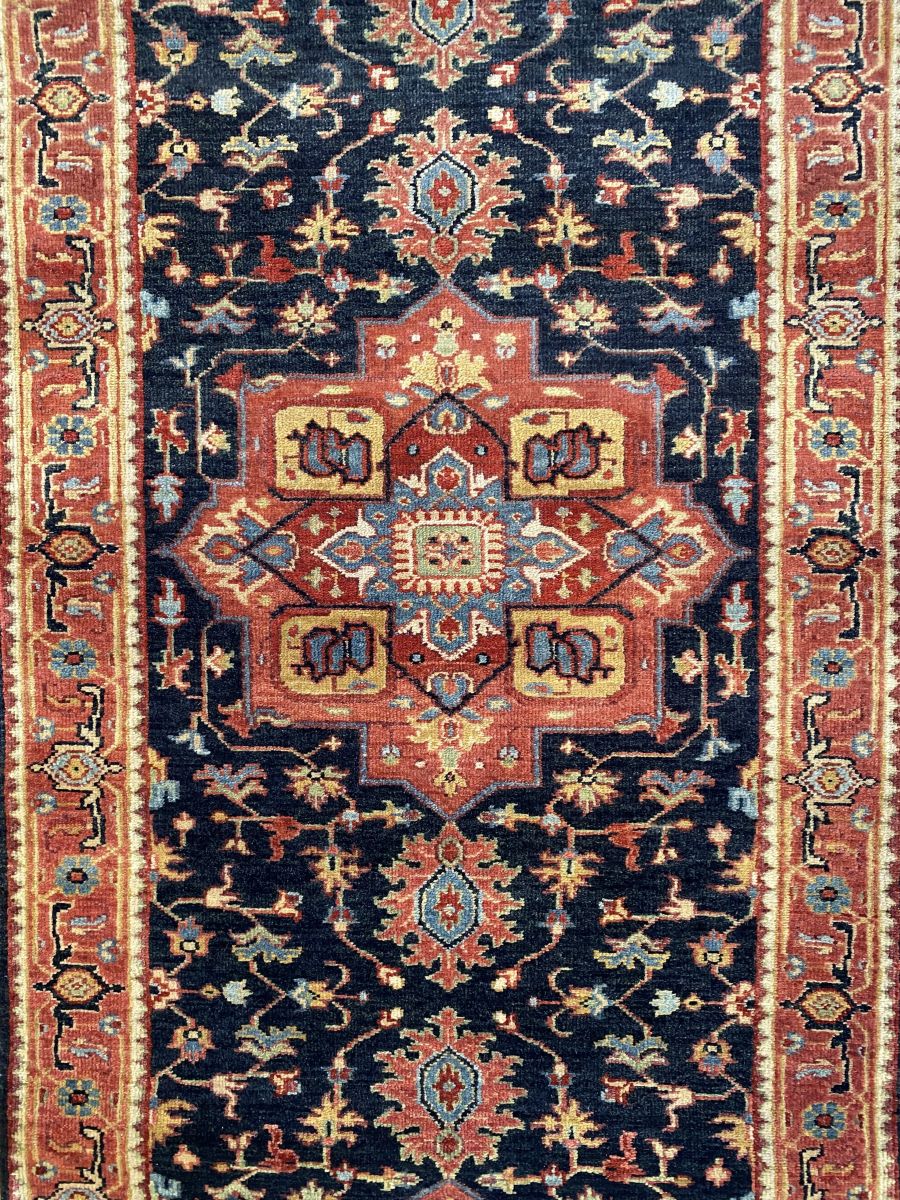 Traditional Hand-Woven Serapi Heriz Runner