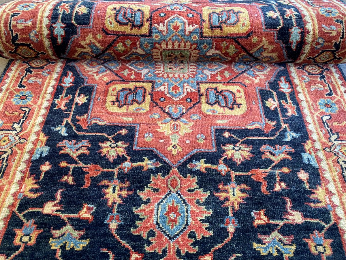 Traditional Hand-Woven Serapi Heriz Runner