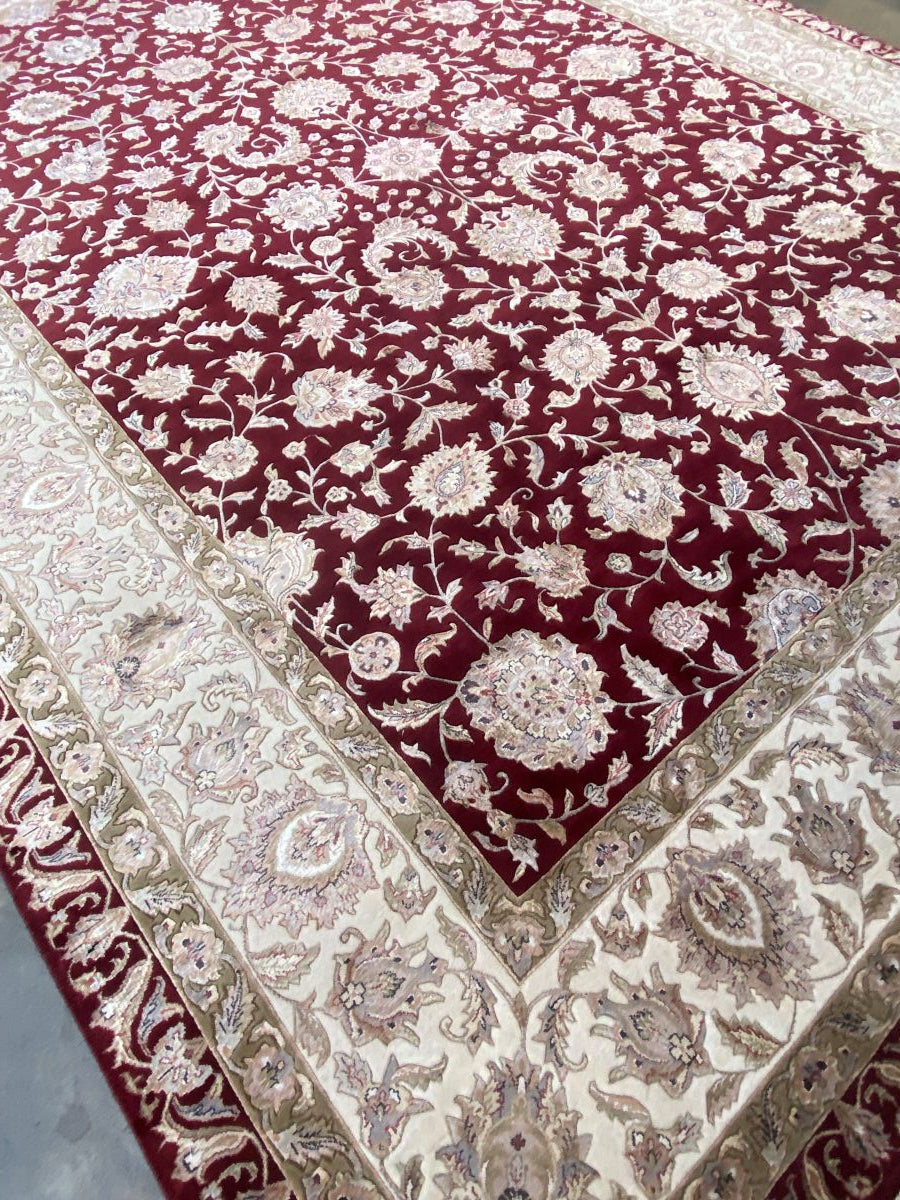 Traditional Handmade Tabriz Design Carpet