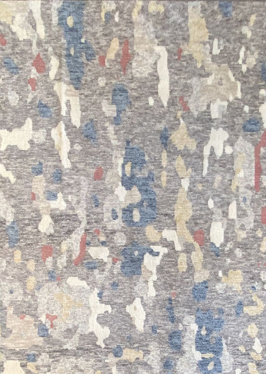 Hand-Woven Modern Moroccan Carpet