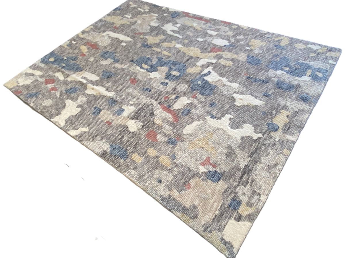 Hand-Woven Modern Moroccan Carpet