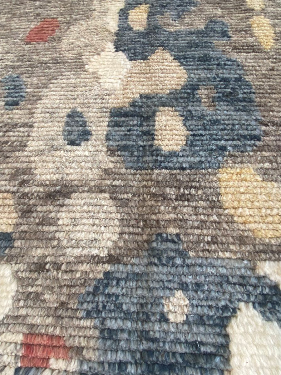 Hand-Woven Modern Moroccan Carpet
