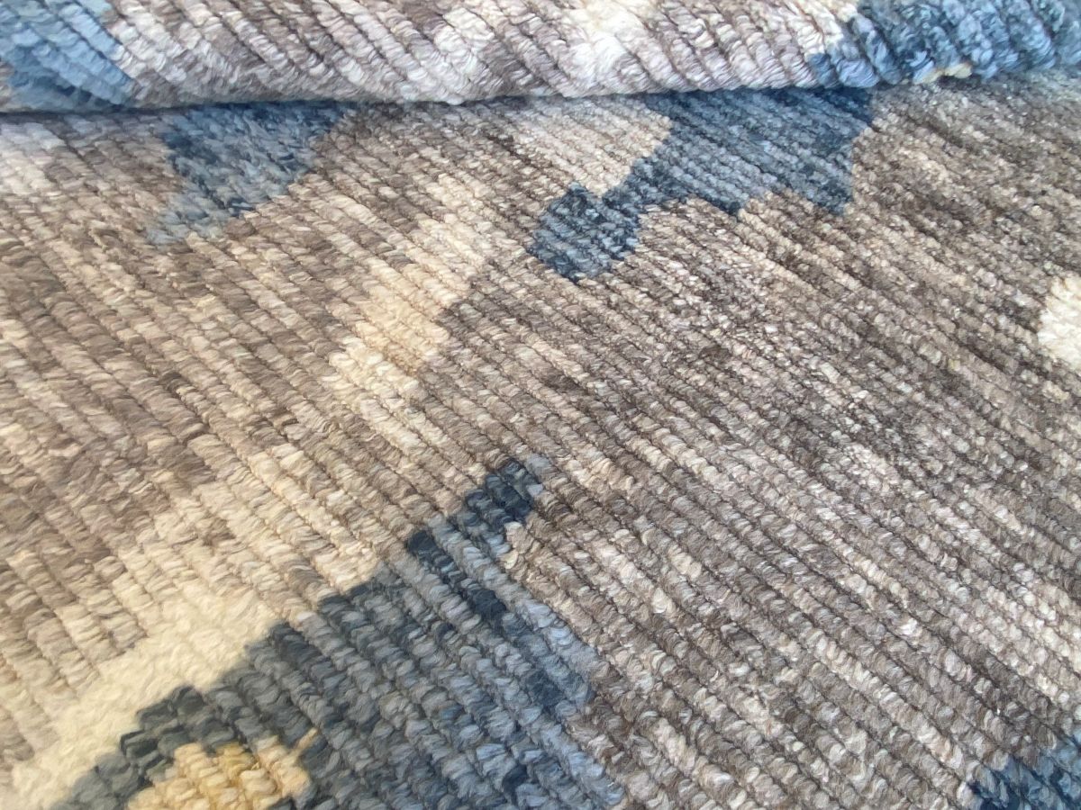 Hand-Woven Modern Moroccan Carpet