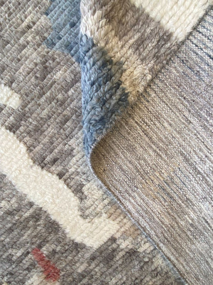 Hand-Woven Modern Moroccan Carpet