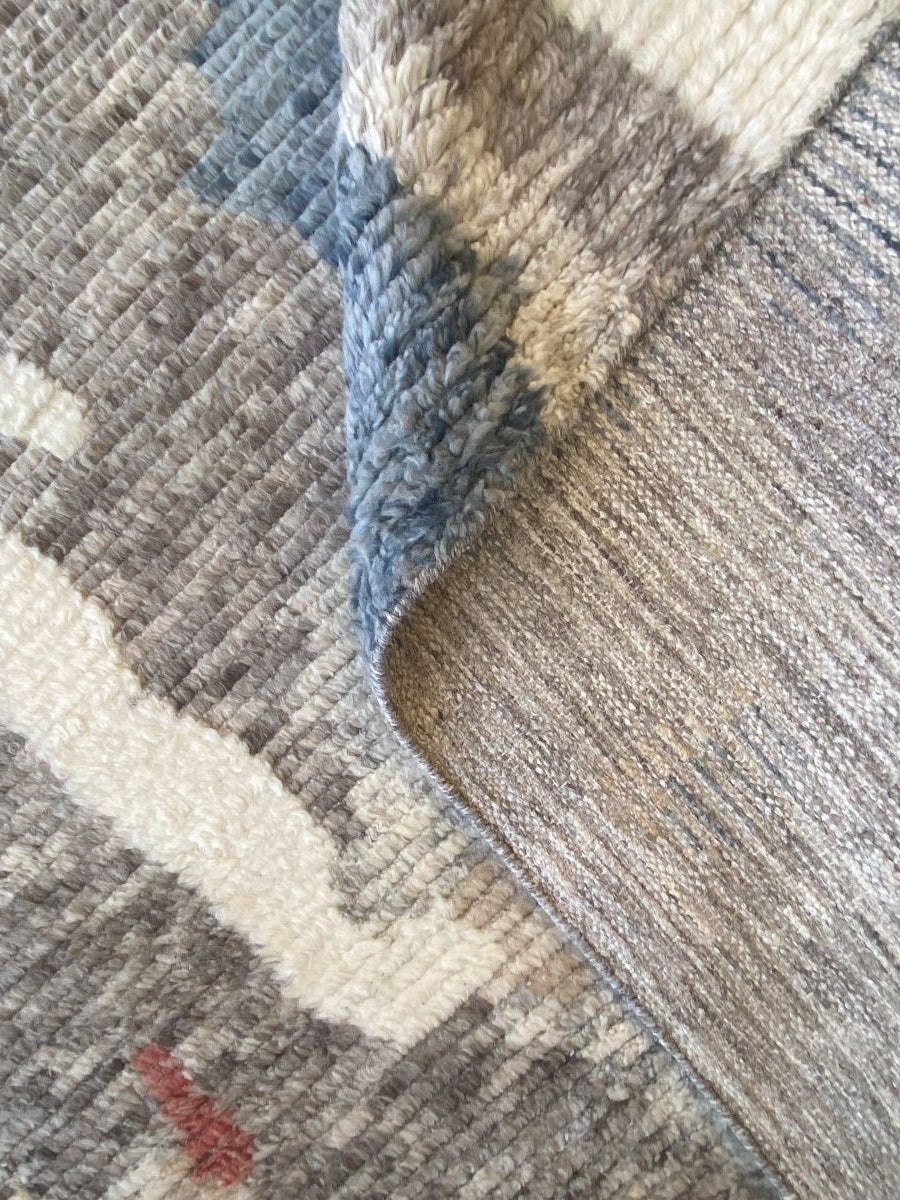 Hand-Woven Modern Moroccan Carpet