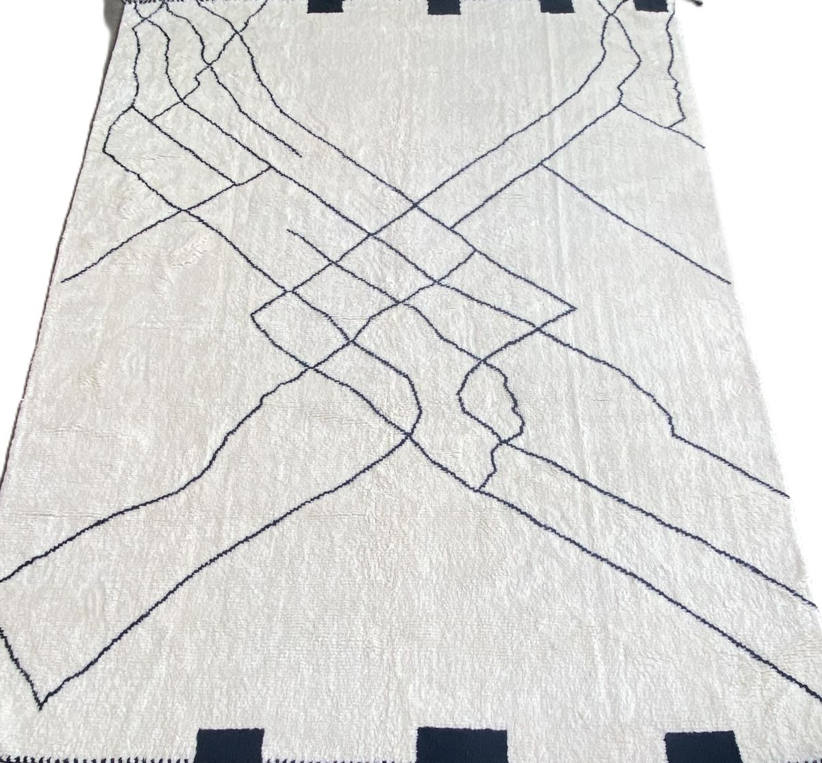 Hand-Woven Modern Moroccan Rug