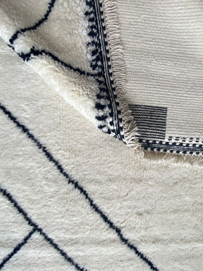 Hand-Woven Modern Moroccan Rug