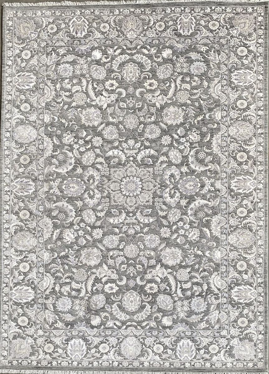 Fine Hand-Knotted Jaipur Isfahan Carpet