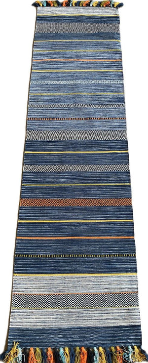 Handwoven Tribal Flatweave Kilim Runner